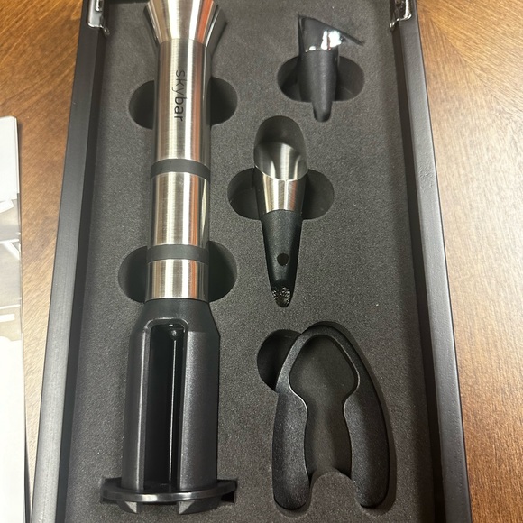 Skybar Luxury Wine Opener Set Box Foil Cutter Pourer Stopper Open Box - Picture 3 of 7